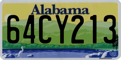 AL license plate 64CY213