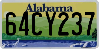 AL license plate 64CY237