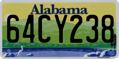 AL license plate 64CY238