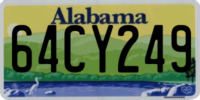 AL license plate 64CY249