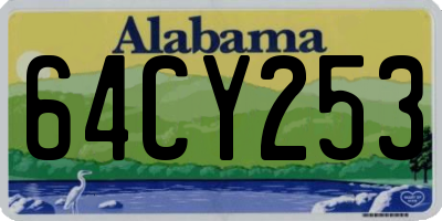 AL license plate 64CY253