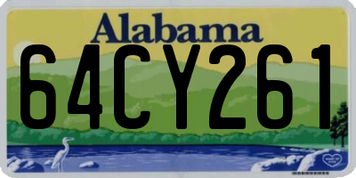 AL license plate 64CY261