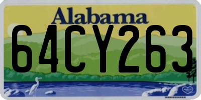 AL license plate 64CY263