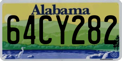 AL license plate 64CY282