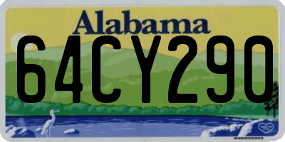 AL license plate 64CY290