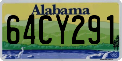 AL license plate 64CY291