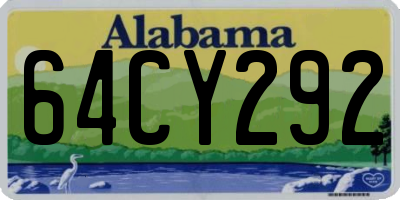 AL license plate 64CY292