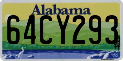 AL license plate 64CY293
