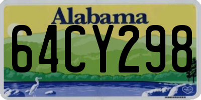 AL license plate 64CY298
