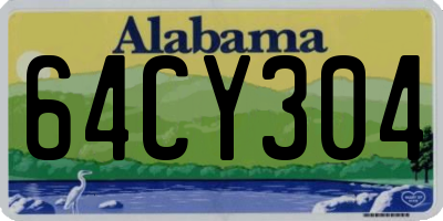 AL license plate 64CY304