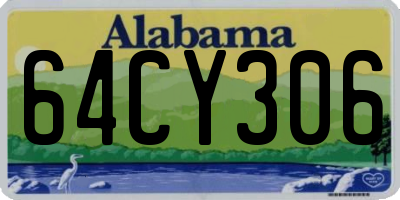 AL license plate 64CY306
