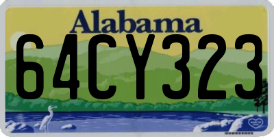 AL license plate 64CY323