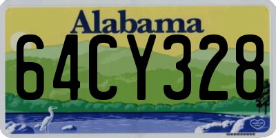 AL license plate 64CY328