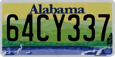 AL license plate 64CY337