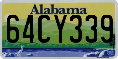 AL license plate 64CY339