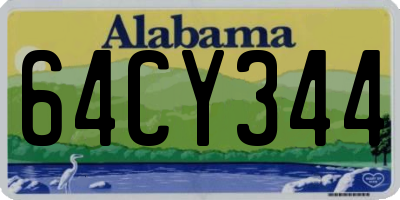 AL license plate 64CY344