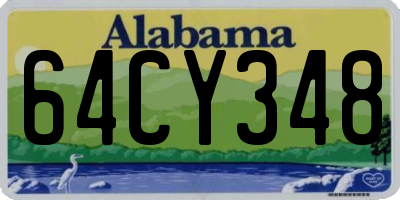 AL license plate 64CY348