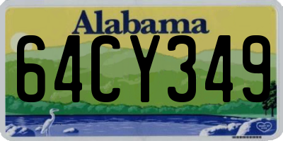 AL license plate 64CY349