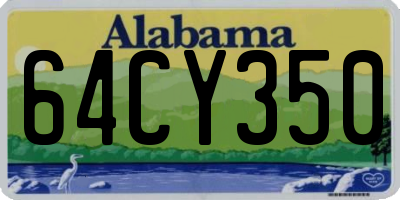 AL license plate 64CY350