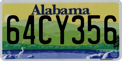 AL license plate 64CY356