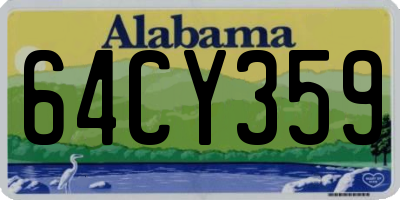 AL license plate 64CY359