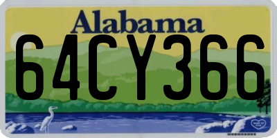 AL license plate 64CY366