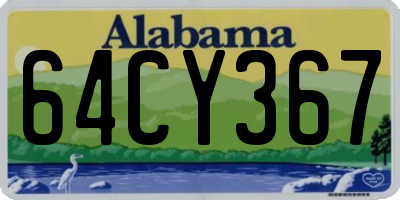 AL license plate 64CY367