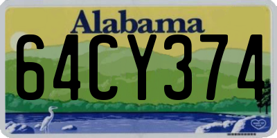 AL license plate 64CY374