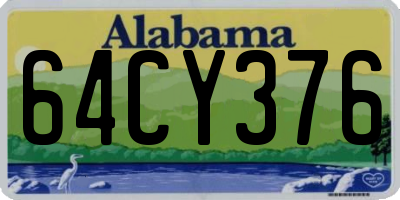 AL license plate 64CY376