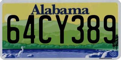 AL license plate 64CY389