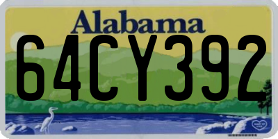 AL license plate 64CY392