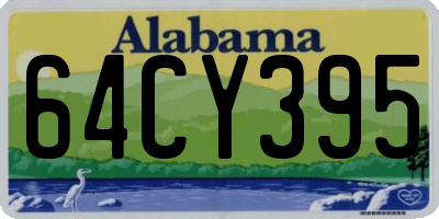 AL license plate 64CY395