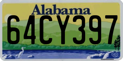 AL license plate 64CY397
