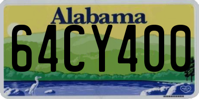AL license plate 64CY400