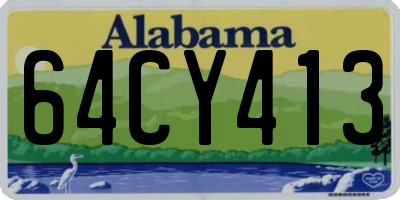 AL license plate 64CY413