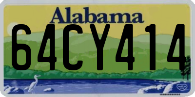 AL license plate 64CY414