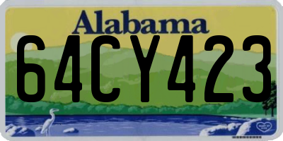 AL license plate 64CY423