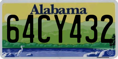 AL license plate 64CY432