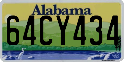 AL license plate 64CY434