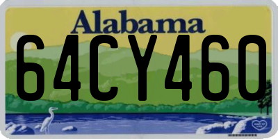 AL license plate 64CY460