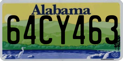 AL license plate 64CY463