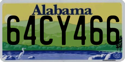 AL license plate 64CY466