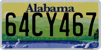 AL license plate 64CY467