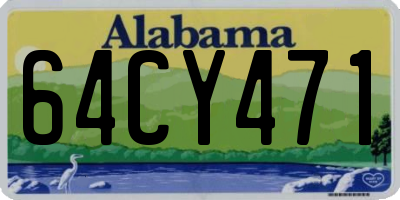 AL license plate 64CY471