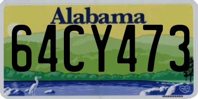 AL license plate 64CY473