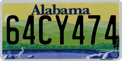 AL license plate 64CY474
