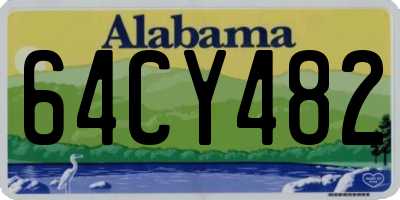 AL license plate 64CY482