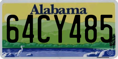 AL license plate 64CY485