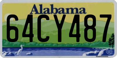 AL license plate 64CY487