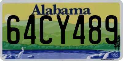 AL license plate 64CY489